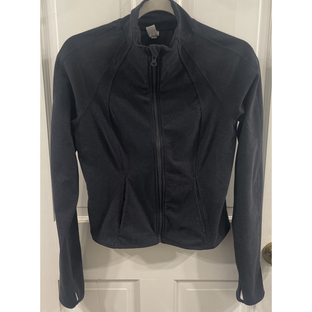 YOGALICIOUS Black Full Zip Jacket. Size Women's M Sport. Athletic. Solid